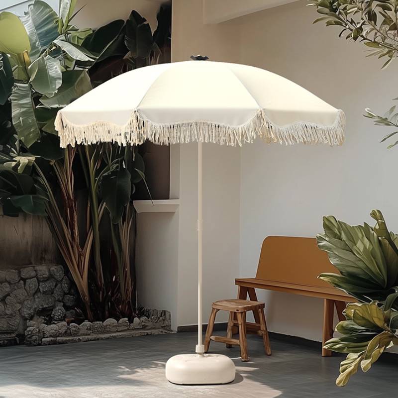 Outdoor Furniture Umbrella - Draagbare strandparaplu UPF 40+ zonbescherming terrasparaplu