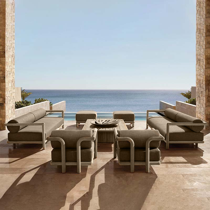 Outdoor Furniture Luxury - Tuinmeubilair loungeset, luxe hotelterras teakhouten loungeset,