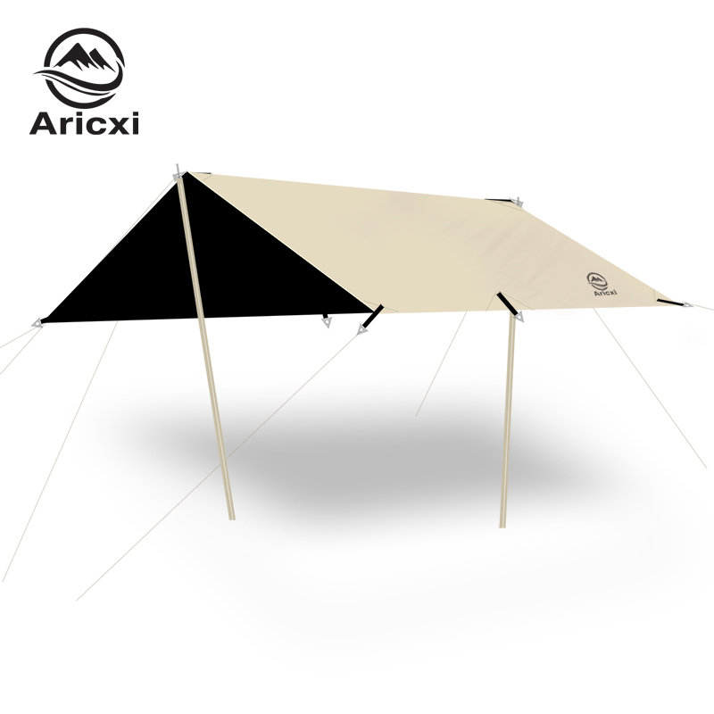 Sun Sail Shade - Aricxi Zwarte Coating Tarp Outdoor Camping