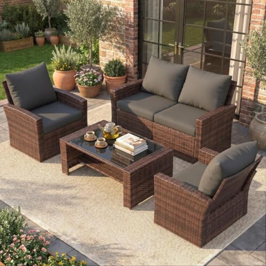Outdoor Furniture Loveseat - Tuinmeubelset, Buitenmeubelsets met loveseats en bank