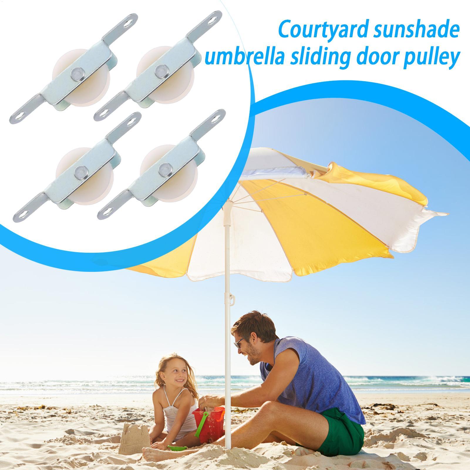 Outdoor Furniture Umbrella - 4 stuks Patio Paraplu Touw Katrol