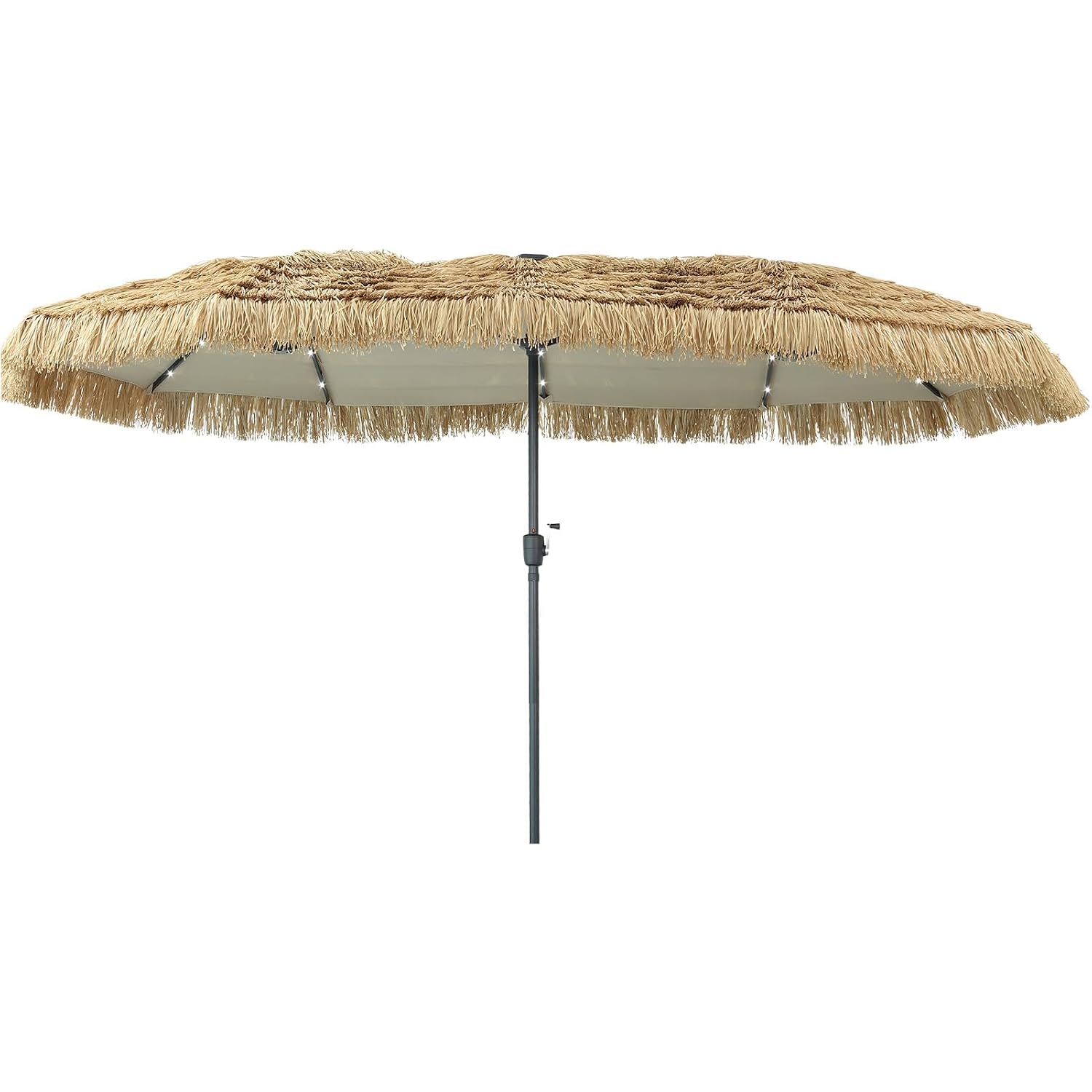 13ft rieten parasol met zonnev - Outdoor Furniture Umbrella recensie en prijs