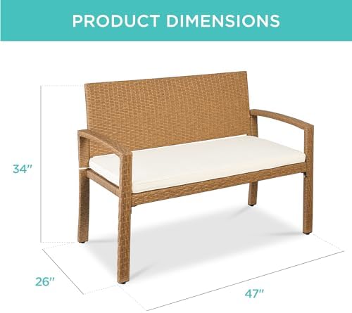 Buitenbank voor 2 personen, ri - Outdoor Furniture Cushion recensie en prijs