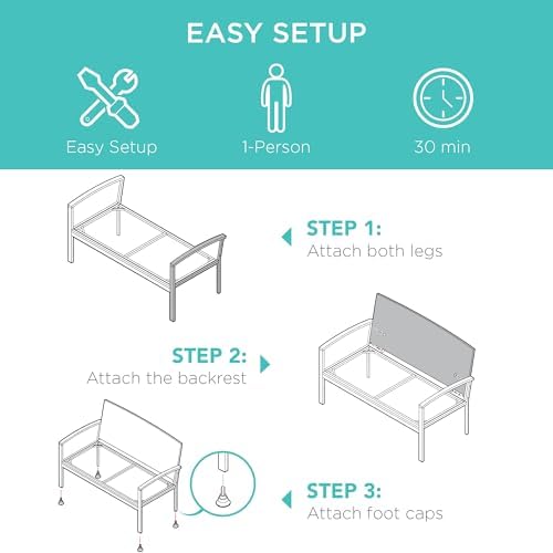 Buitenbank voor 2 personen, ri - Outdoor Furniture Cushion recensie en prijs