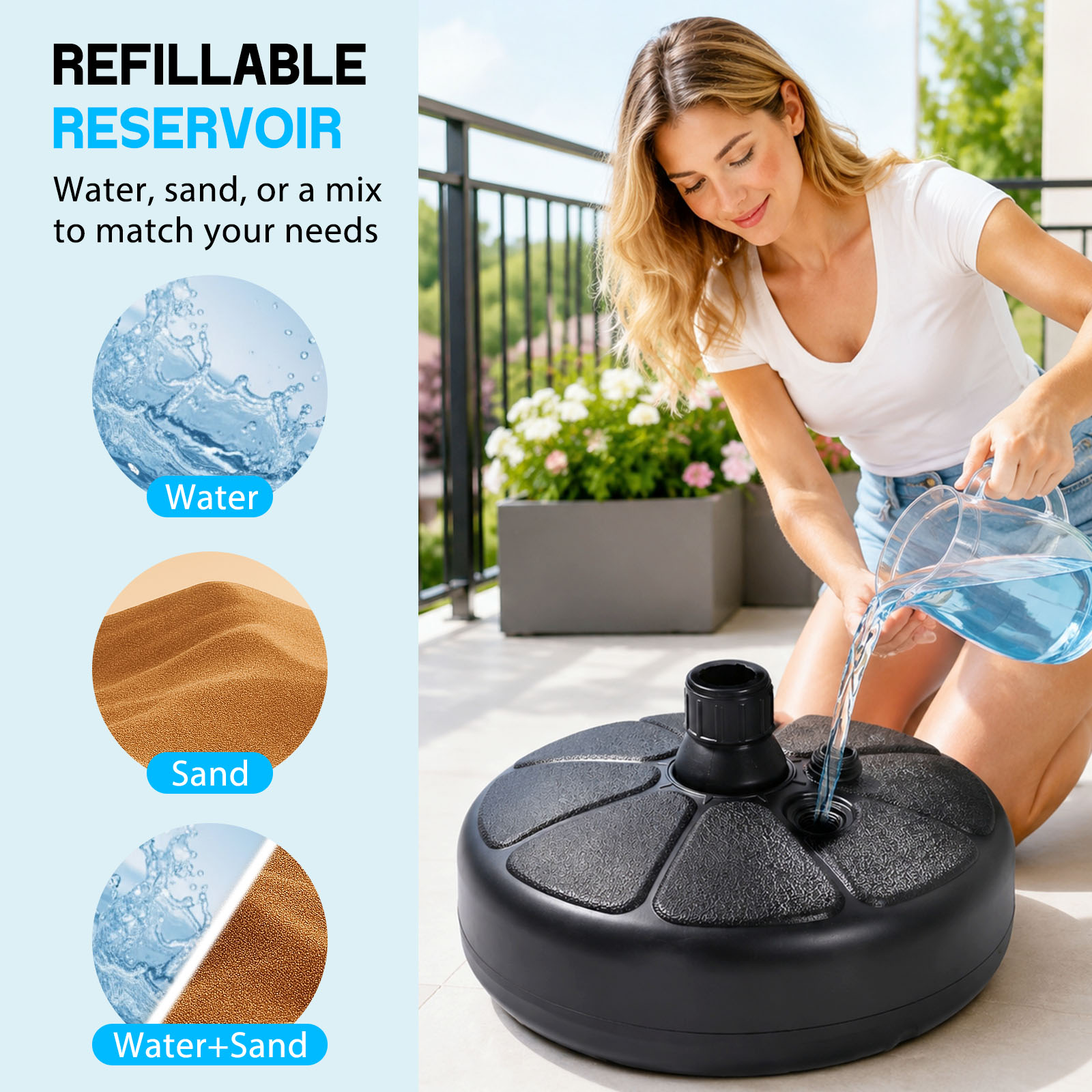 26lbs vulbare waterzand paraso - Outdoor Furniture Umbrella recensie en prijs