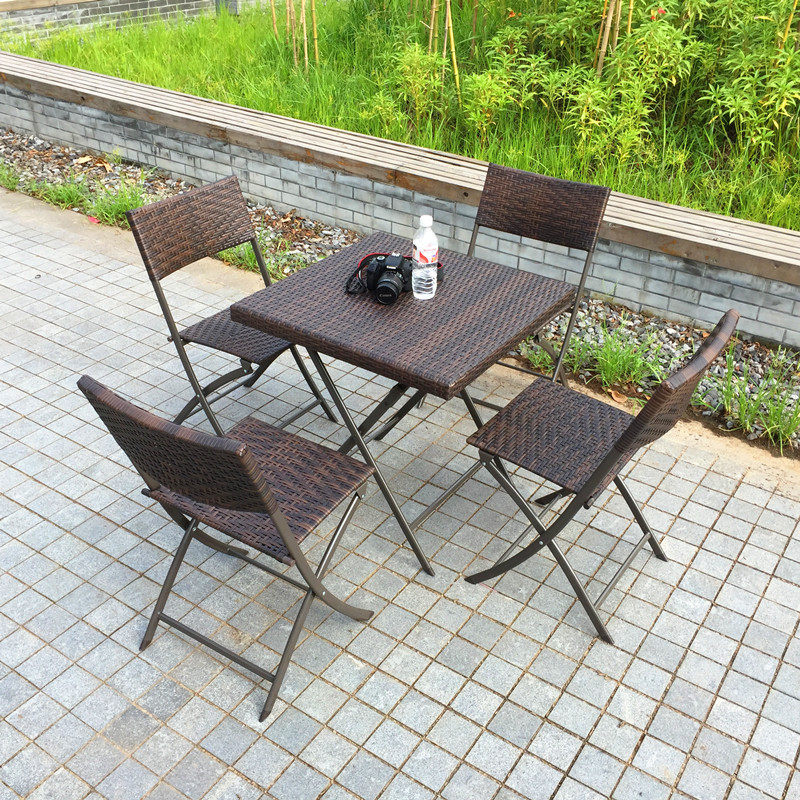 Opvouwbare tuinset van rotan,  - Outdoor Furniture Balcony recensie en prijs