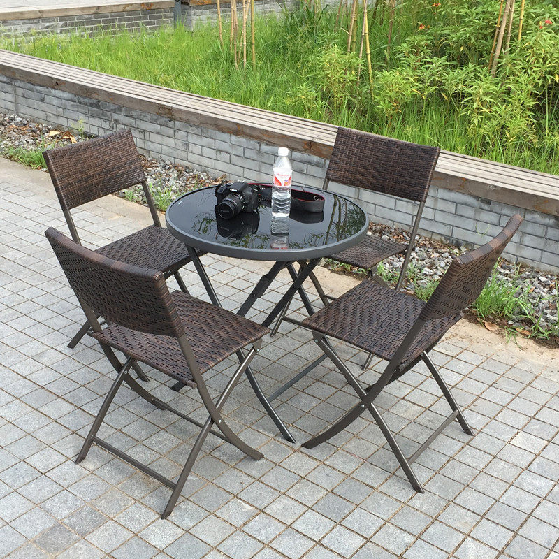 Opvouwbare tuinset van rotan,  - Outdoor Furniture Balcony recensie en prijs
