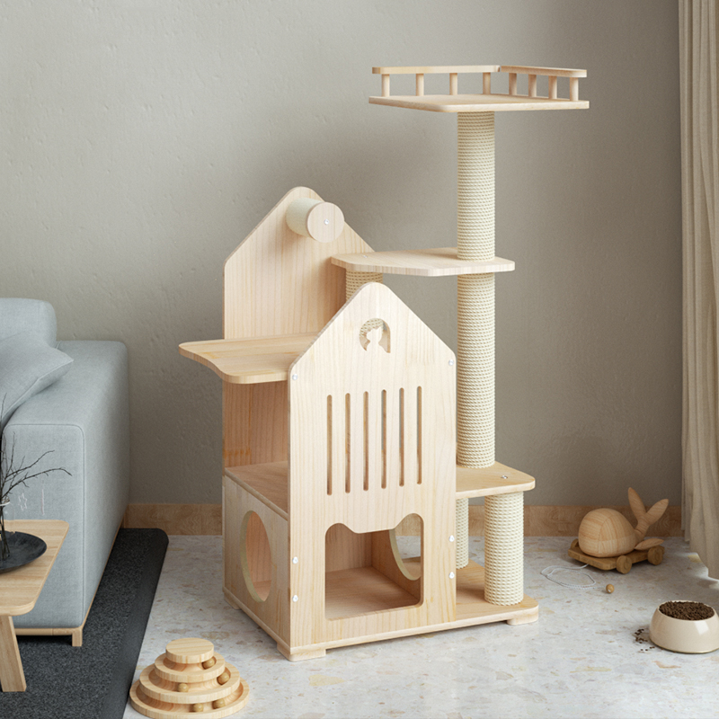 Moderne Luxe Houten Kattenboom - Outdoor Furniture Luxury recensie en prijs