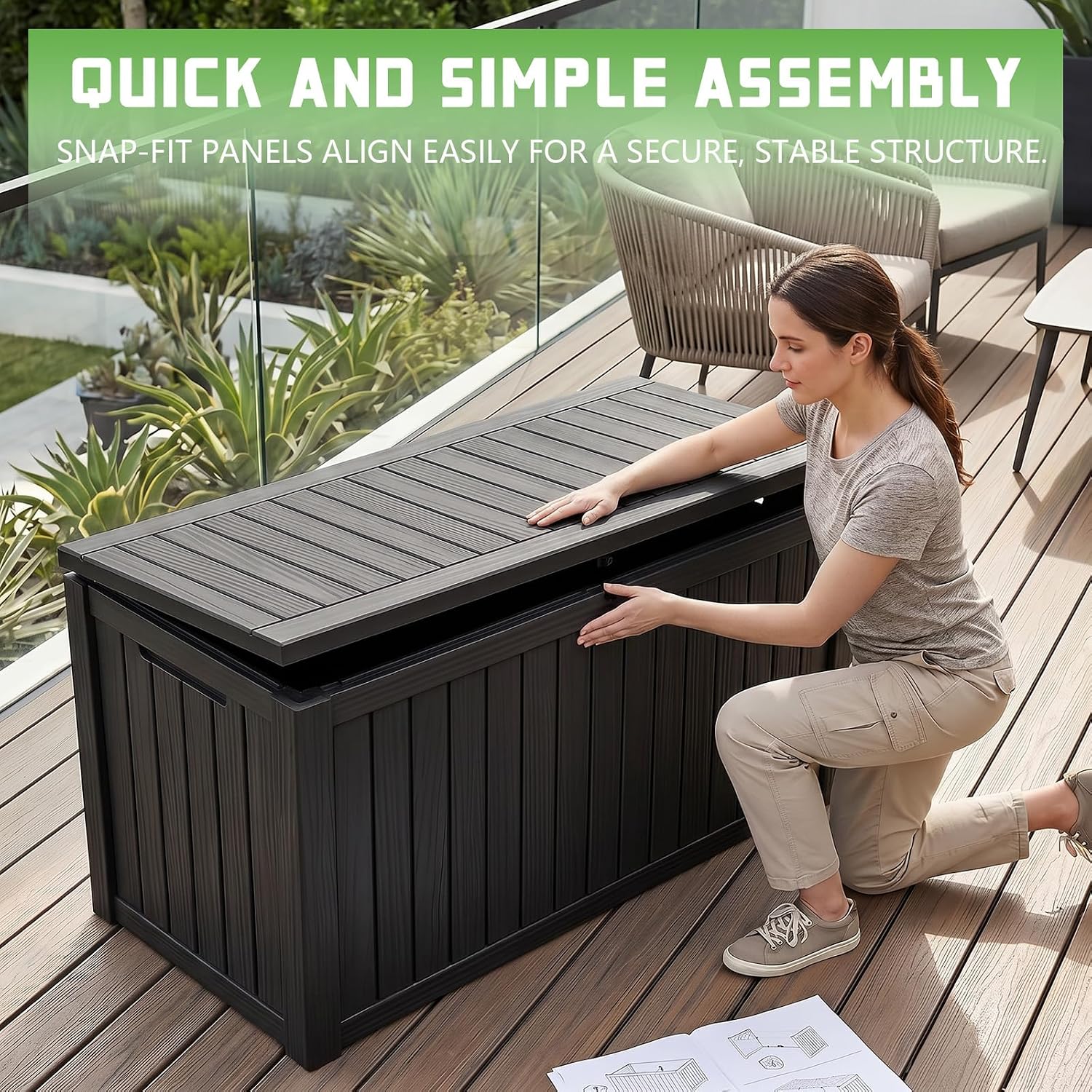 200 Gallon afsluitbare hars op - Outdoor Furniture Cushion recensie en prijs