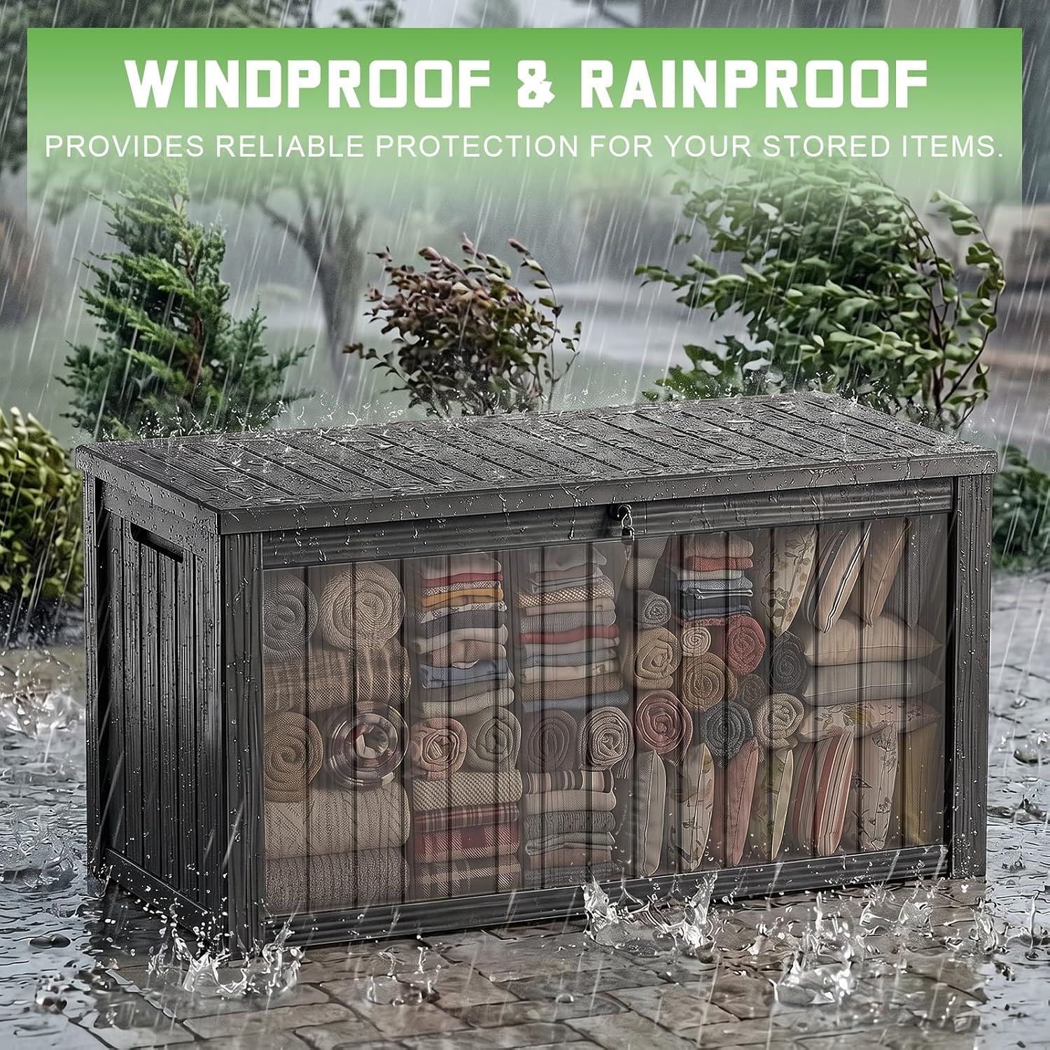 200 Gallon afsluitbare hars op - Outdoor Furniture Cushion recensie en prijs