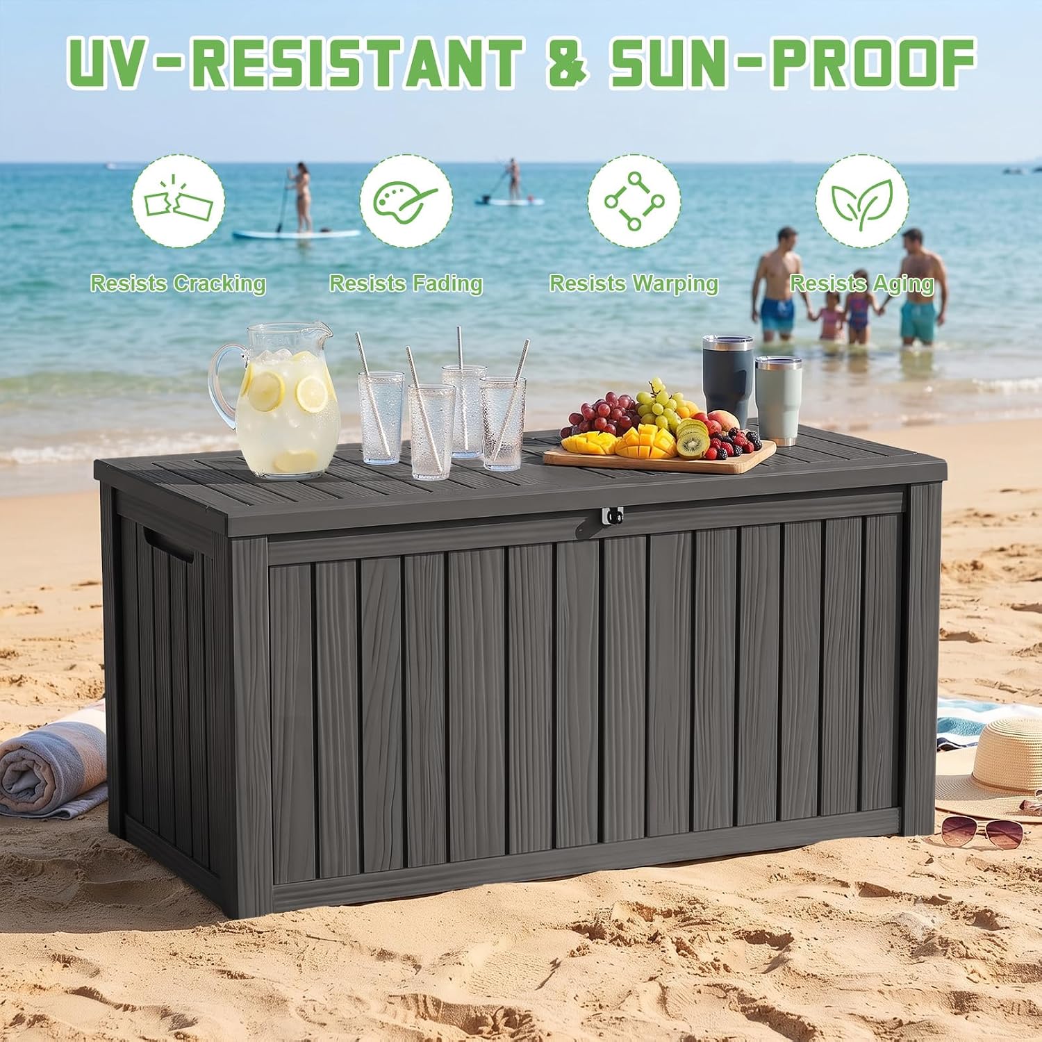 200 Gallon afsluitbare hars op - Outdoor Furniture Cushion recensie en prijs