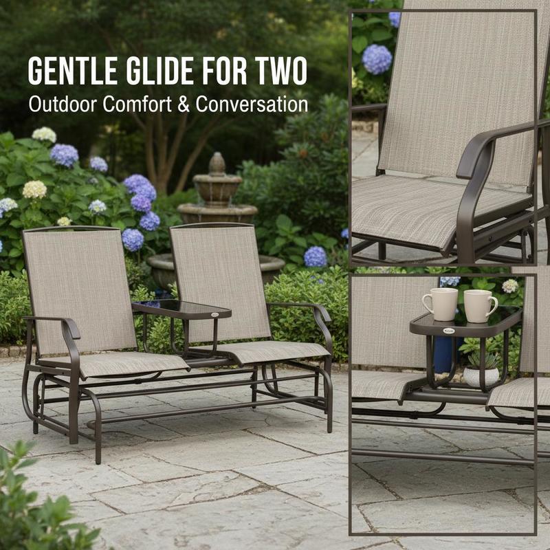 Patio Glider Schommelstoel 2-p - Outdoor Furniture Loveseat recensie en prijs