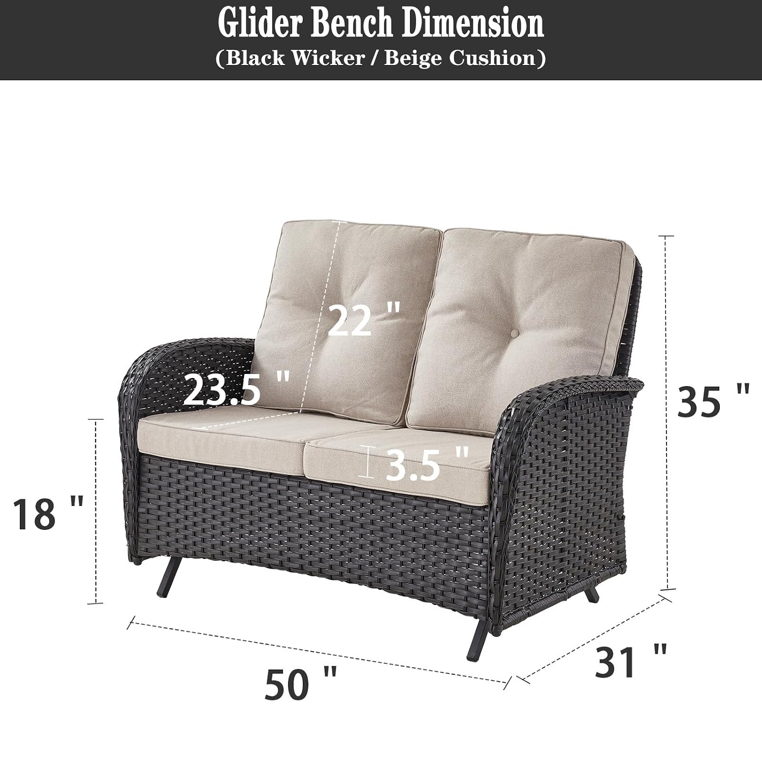 Buitenligstoelbank voor op het - Outdoor Furniture Loveseat recensie en prijs