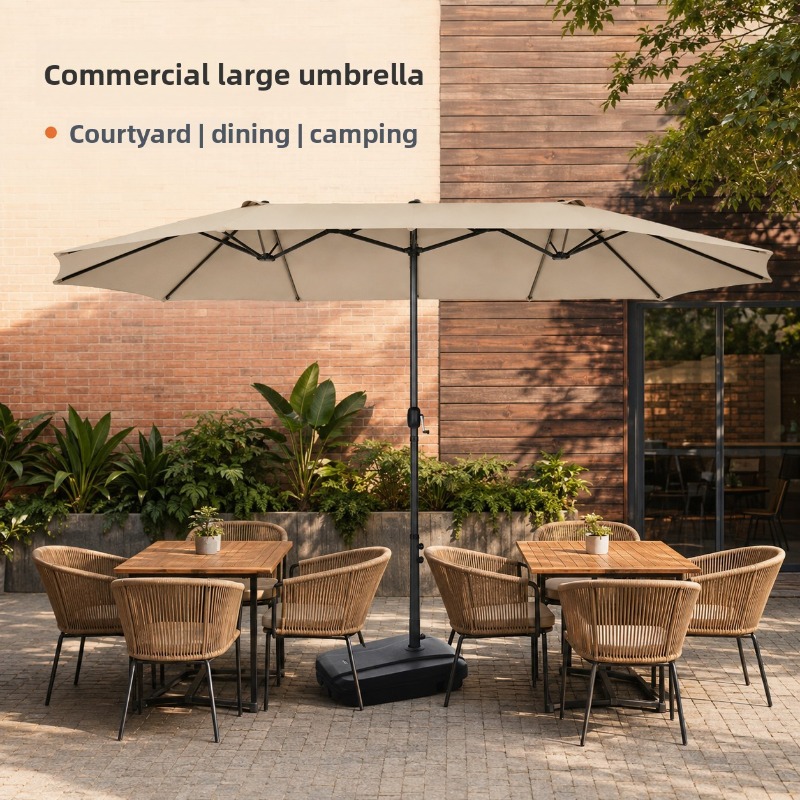 Buitenparasol met grote centra - Outdoor Furniture Umbrella recensie en prijs