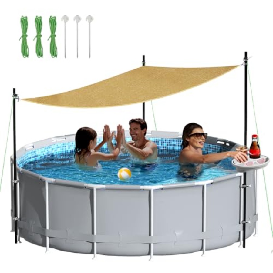 Buitenzonnescherm met palen vo - Sun Sail Shade recensie en prijs
