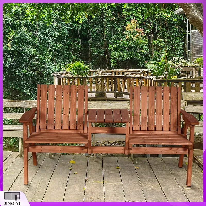 2-zits houten tuinbank, buiten - Outdoor Furniture Loveseat recensie en prijs